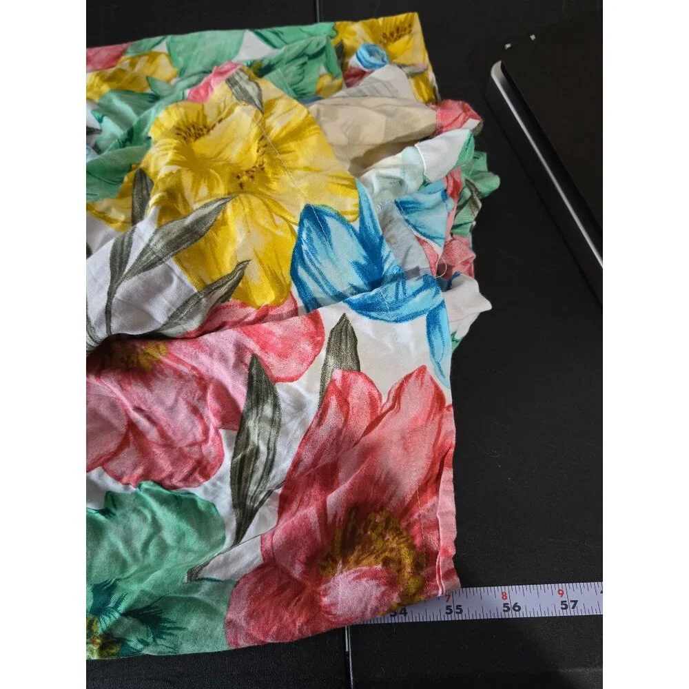 Crown & Ivy Multicolor Floral Tiered Maxi Dress Plus Size 3X Cottage Boho Resort - Picture 8 of 9